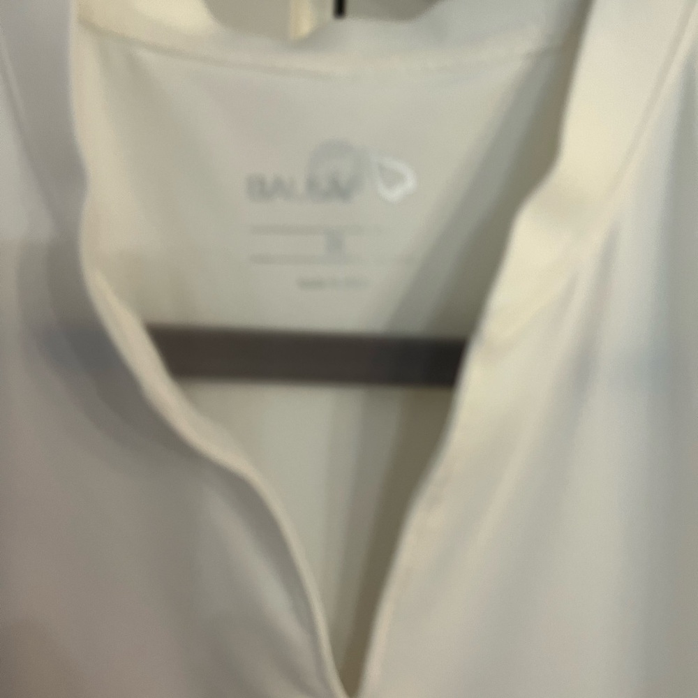 Balmain Ivory V-Neck Blouse